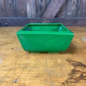 Vintage Horton Ceramics Green Square Planter